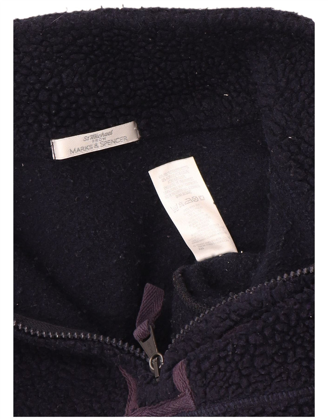 Pulover supradimensionat din lână pentru femei Marks & Spencer UK 12 Medium Bleumarin