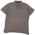 Tricou polo Puma pentru bărbați, bumbac gri mare