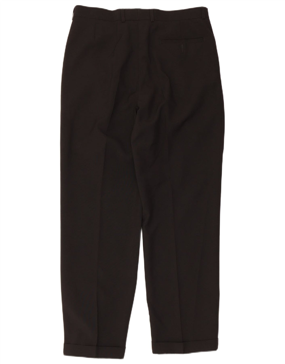 MARKS & SPENCER Pantaloni de costum pentru bărbați L34 L31 Poliester negru