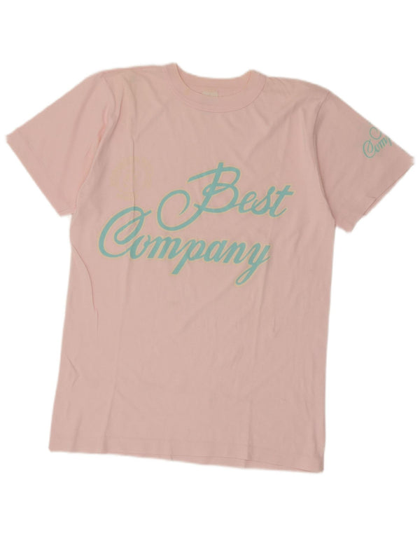 Best Company Womens By Olmes Carretti Tricou grafic Top UK 14 Medium Pink