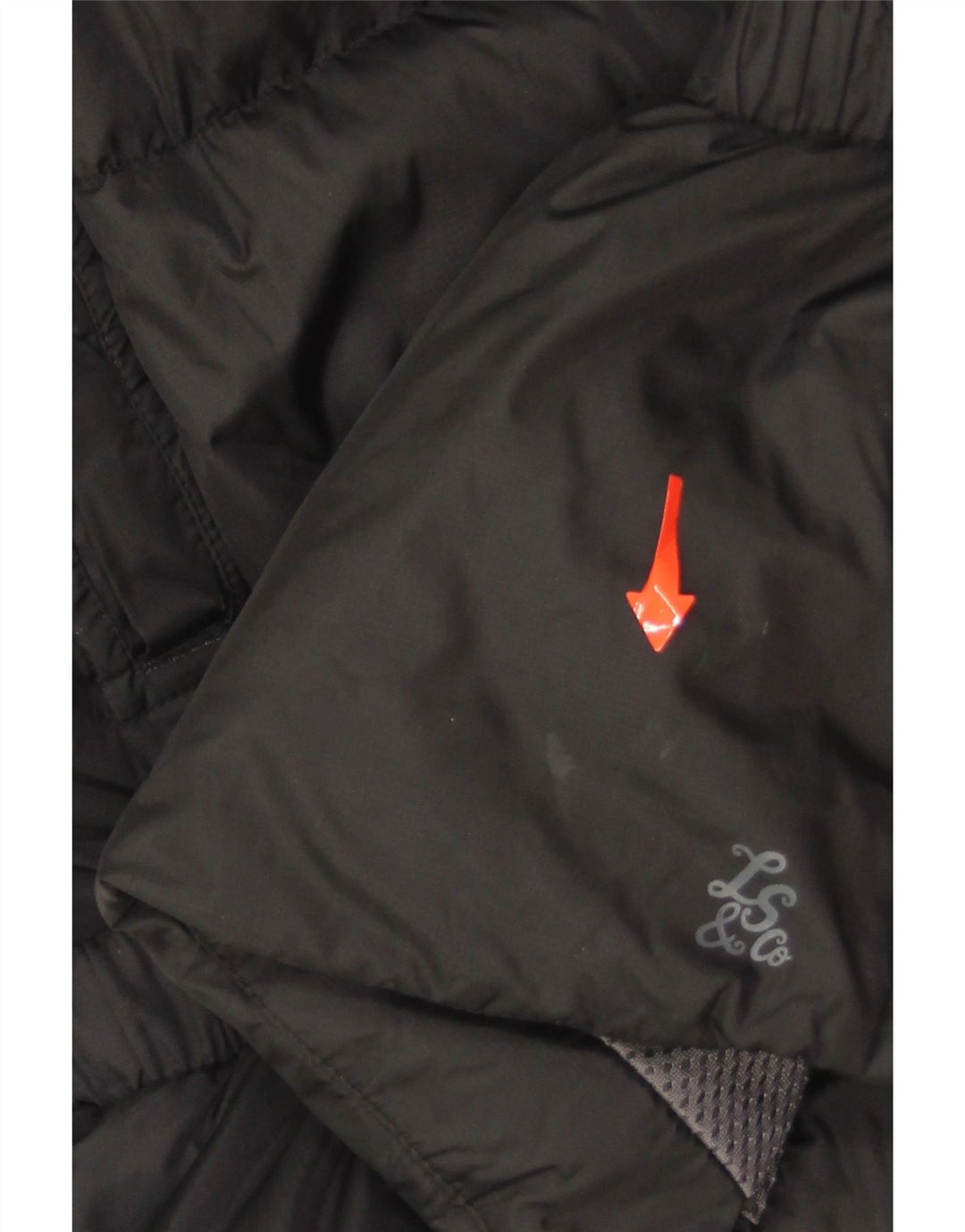 LEVI'S Womens Padded Jacket UK 16 Large Black Nylon Vintage Levi's and Second-Hand Levi's from Messina Hembry 
