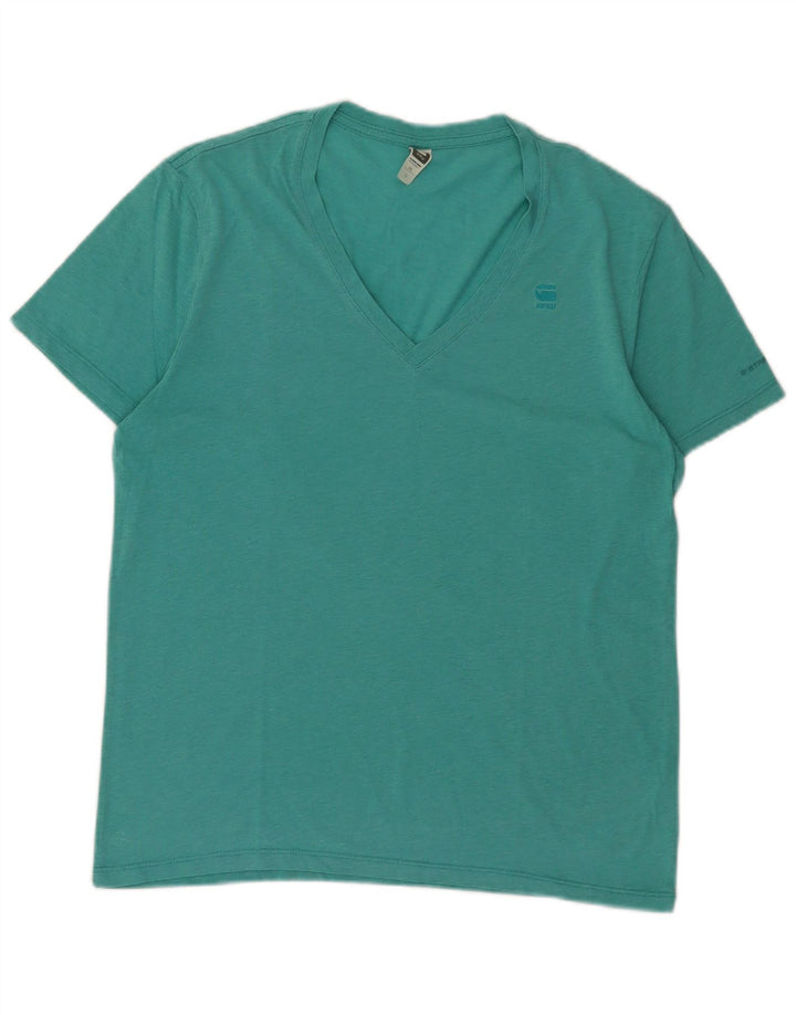 Tricou Bărbați G-Star Top Medium Turcoaz Bumbac