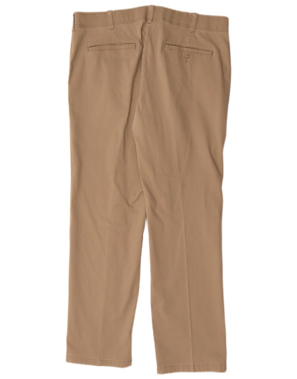 LEE Mens Straight Chino Trousers W40 L32 Beige Cotton