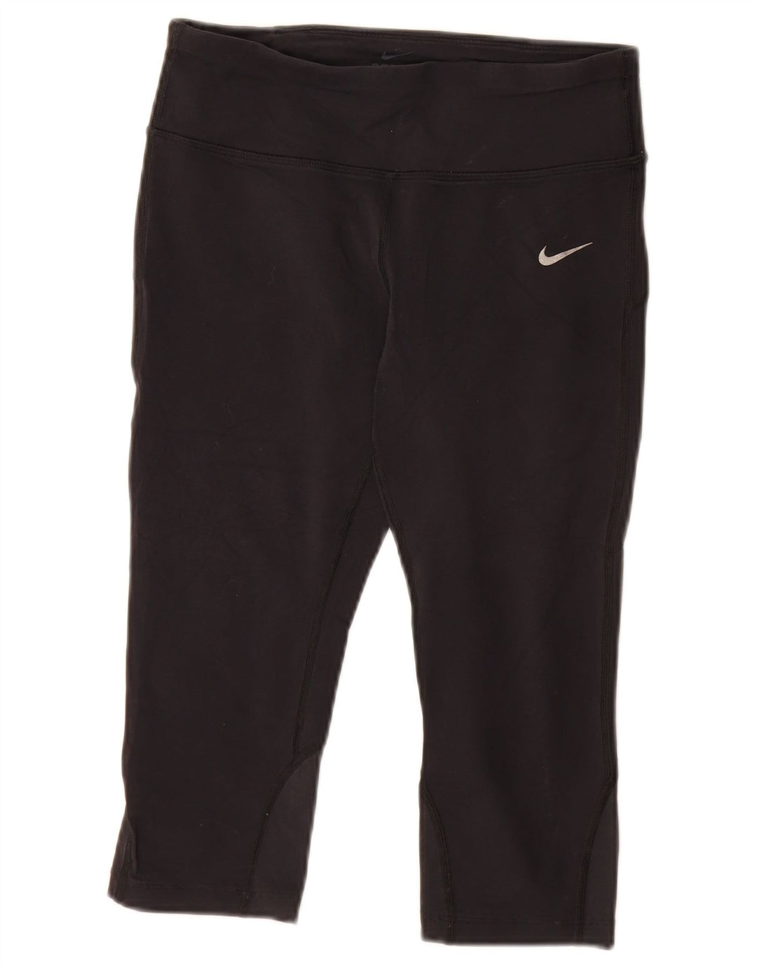 Leggings capri Nike Dri Fit pentru femei UK 8 Small Nylon negru