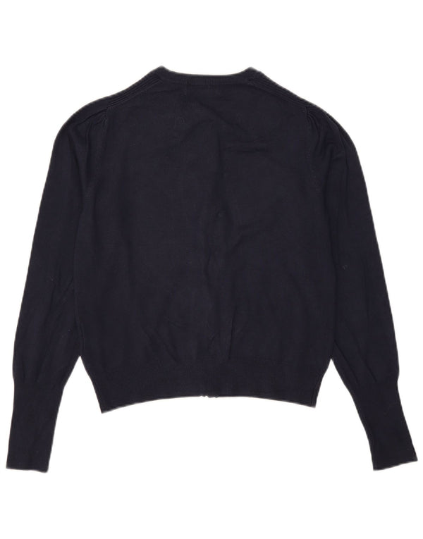 Marks & Spencer Pulover Crop Cardigan pentru Femei UK 10 Small Bleumarin Viscoza