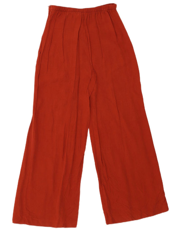 Pantaloni casual pentru femei cu talie înaltă Zara XS L24 L29 Portocaliu