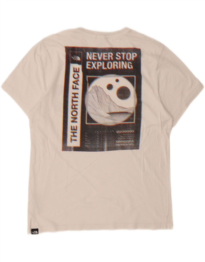THE NORTH FACE Mens Graphic T-Shirt Top Medium White Cotton Vintage The North Face and Second-Hand The North Face from Messina Hembry 