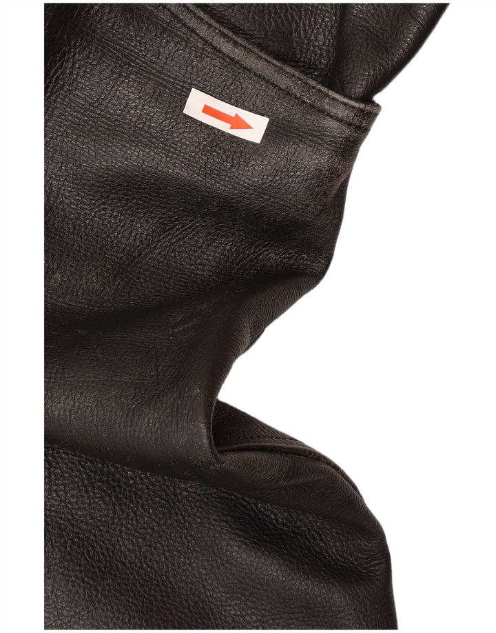 Pantaloni din piele pentru bărbați Heros By Held W32 L30 din piele neagră