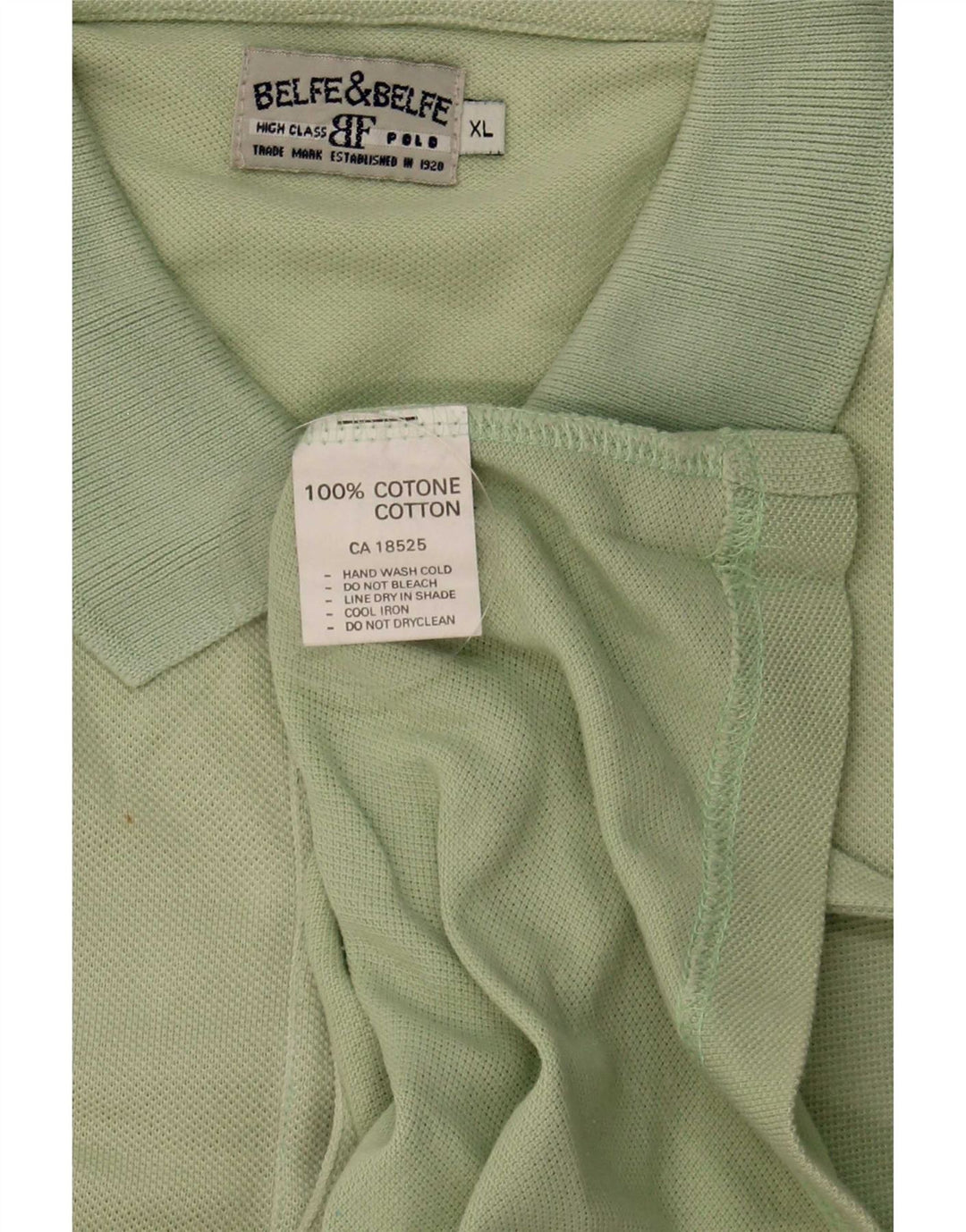 Belfe & Belfe Tricou Polo pentru Barbati XL Verde Bumbac