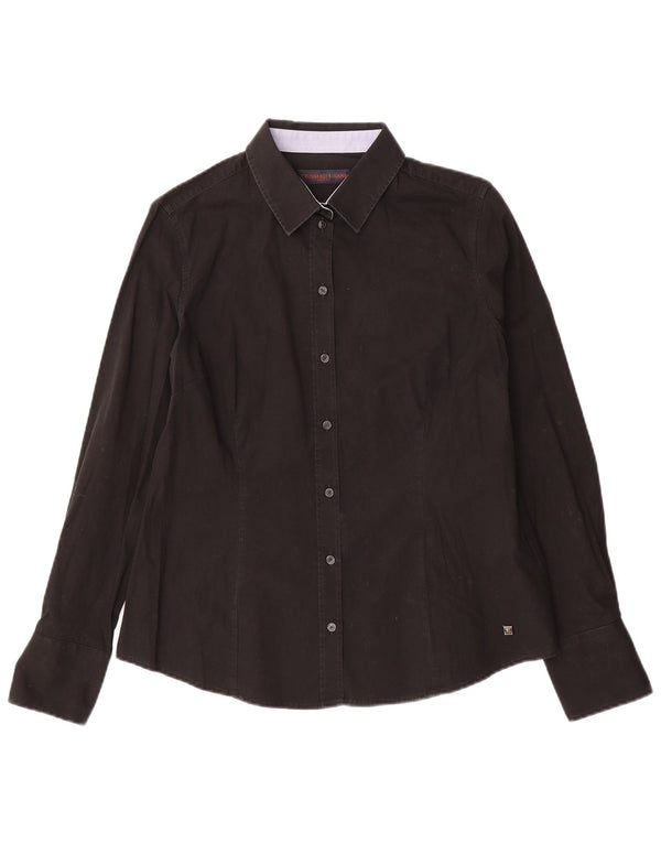 Cămașă pentru femei Trussardi Jeans IT 48 XL Bumbac negru