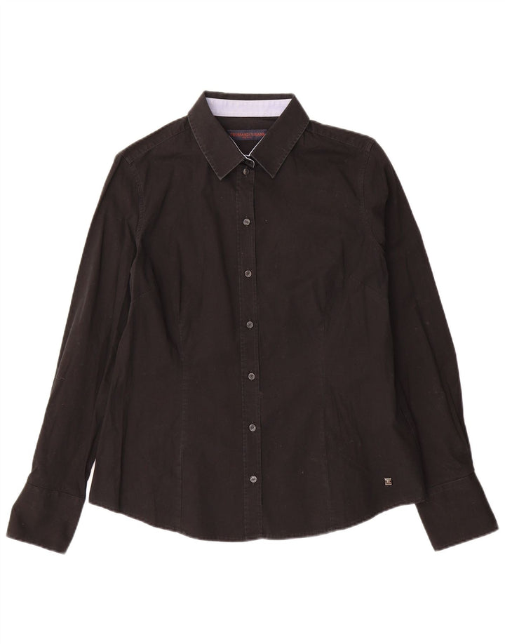 Cămașă pentru femei Trussardi Jeans IT 48 XL Bumbac negru
