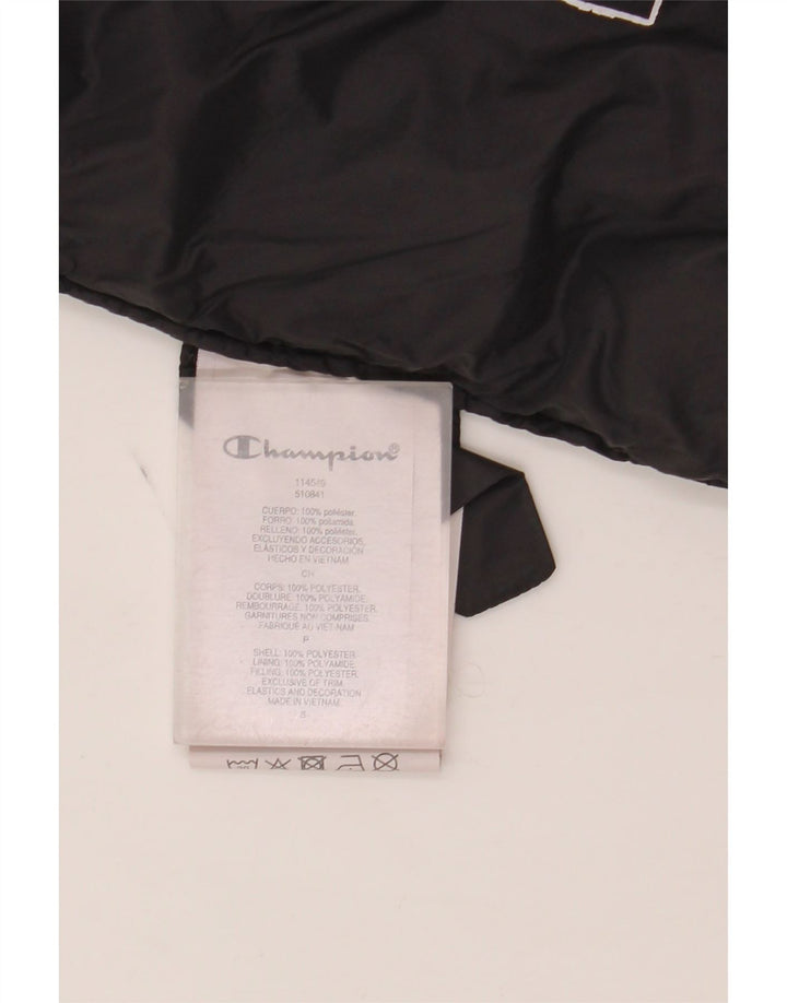 Jachetă căptușită cu glugă pentru femei Champion UK 10 Poliester negru mic