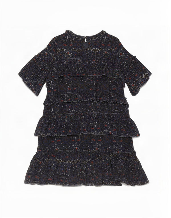 Velvet Womens By Graham & Spencer Rochie cu etaje UK 14 Medium Bleumarin