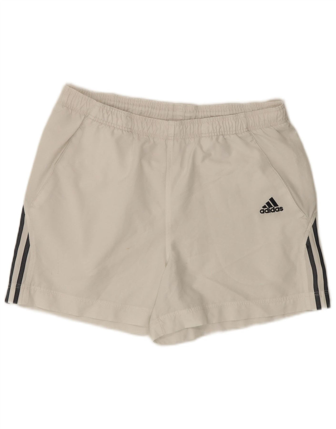 Pantaloni scurți sport pentru bărbați Adidas, mari, alb, din poliester