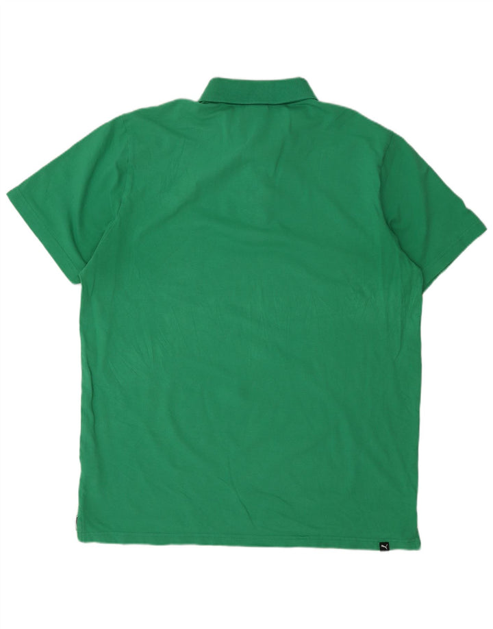 Tricou polo PUMA pentru bărbați XL, bumbac verde