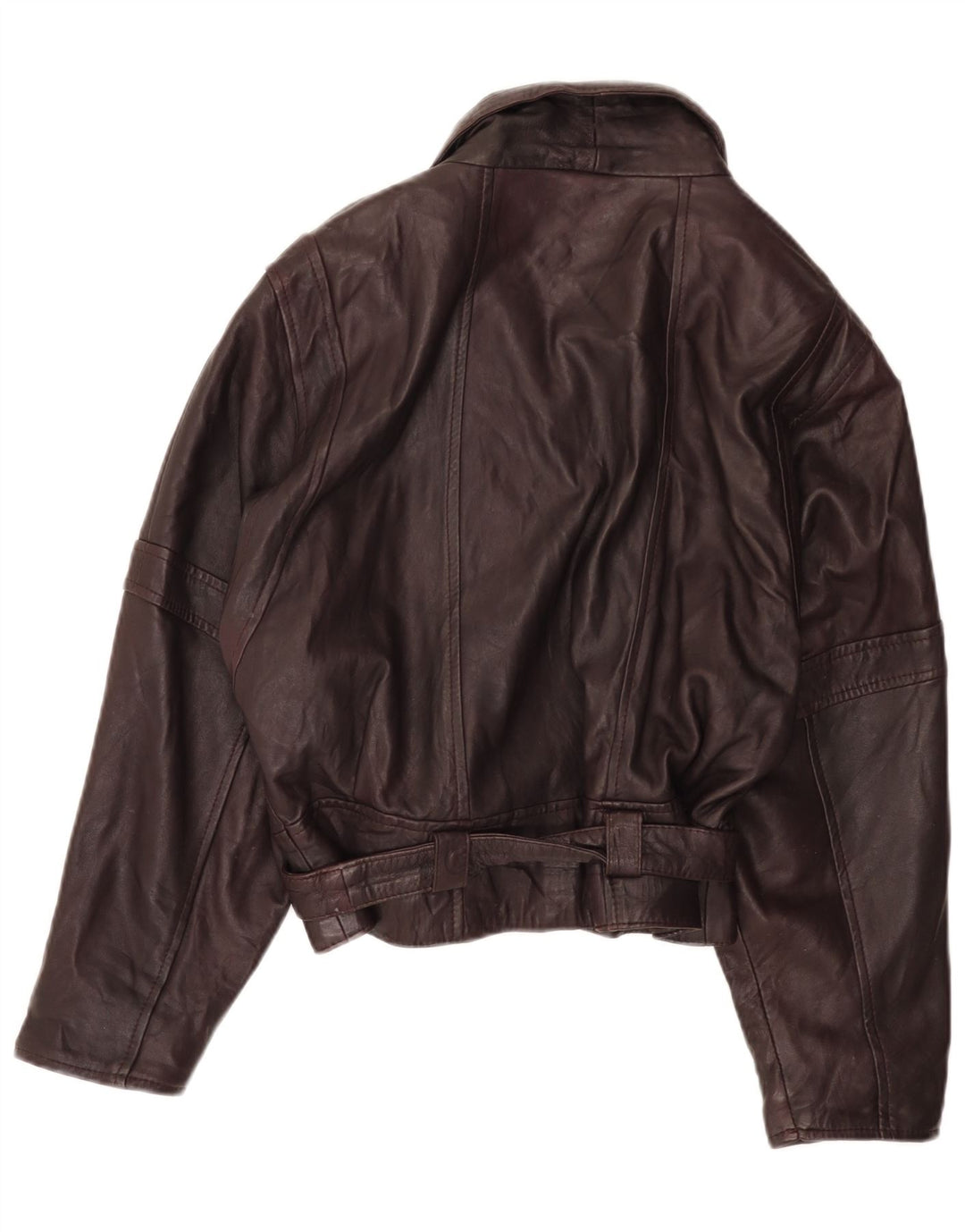 Geaca de piele vintage pentru femei IT 42 Medium Burgundy