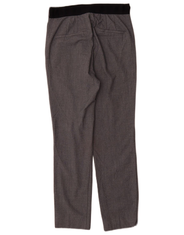Pantaloni de costum slim pentru femei cu talie înaltă Zara Mici L26 L27 Gri Colorblock