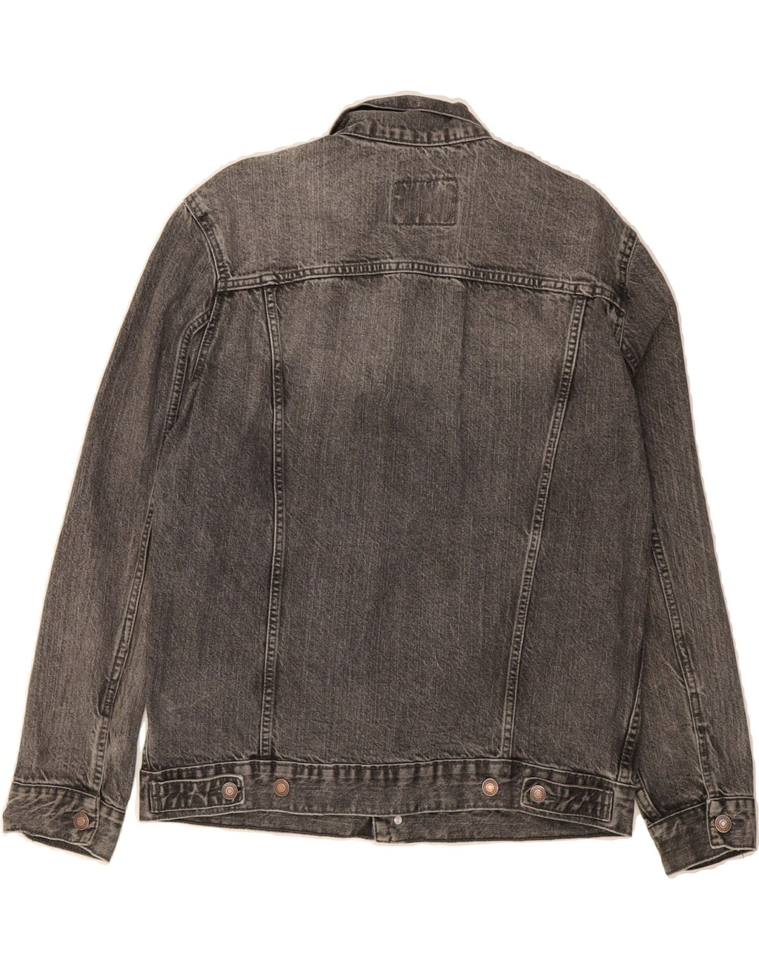 ZARA Mens Denim Jacket UK 40 Large Grey Cotton Vintage Zara and Second-Hand Zara from Messina Hembry 