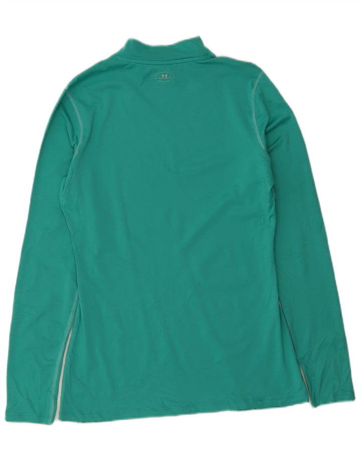 Under Armour Heat Gear Top cu mânecă lungă, mare, verde, poliester