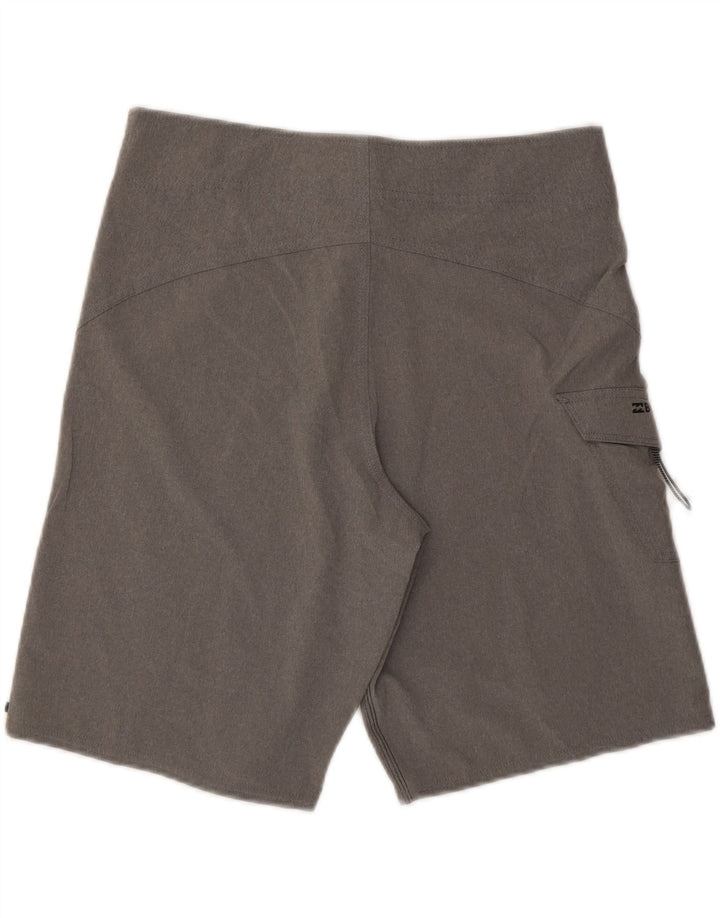 BILLABONG Mens Graphic Swimming Shorts Medium  Grey Polyester Vintage Billabong and Second-Hand Billabong from Messina Hembry 
