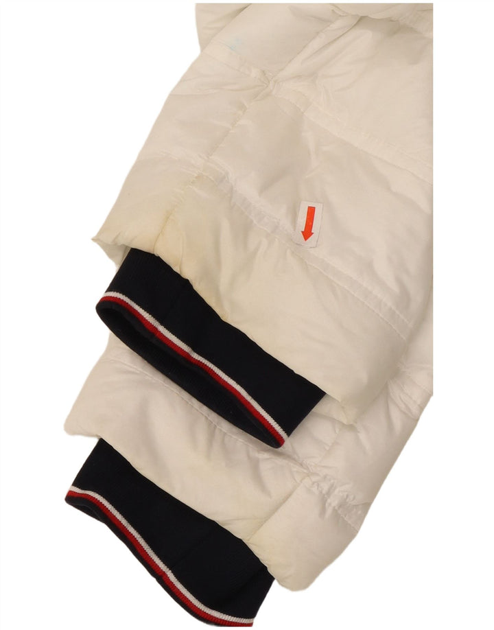 Jachetă căptușită pentru femei TOMMY HILFIGER UK 16 Poliamidă albă mare