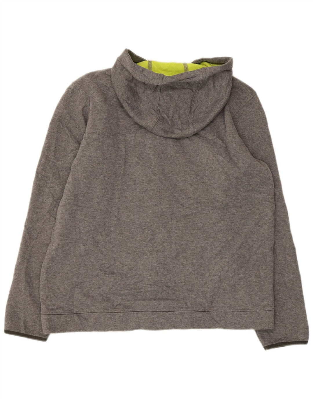 EDDIE BAUER Pulover cu capotă cu fermoar pentru bărbați, mare, gri, poliester