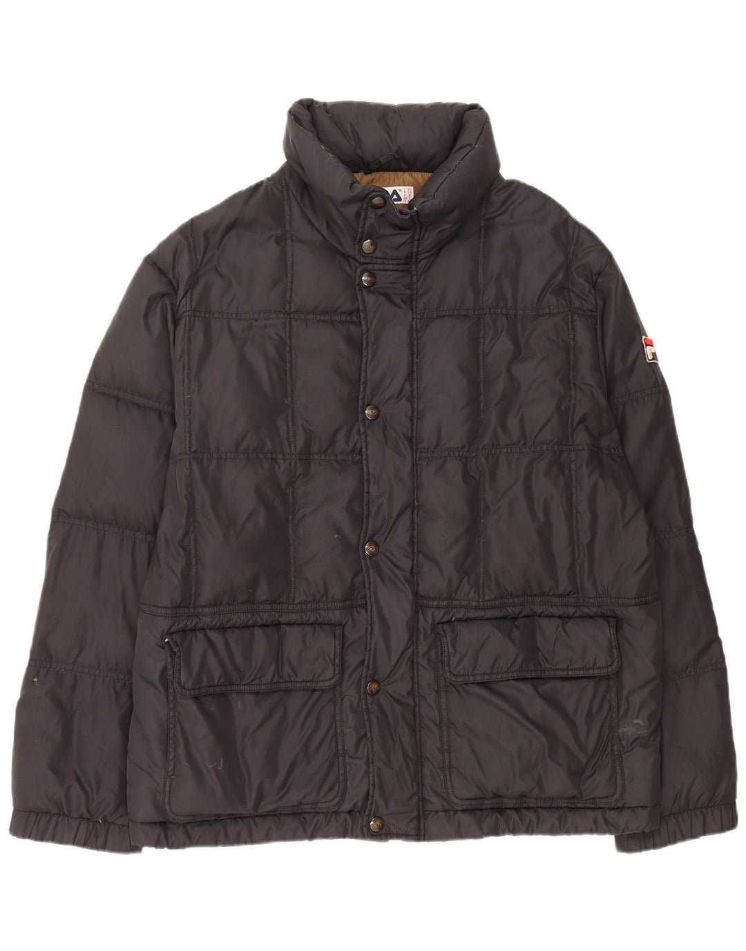 Jachetă căptușită cu glugă Fila pentru bărbați IT 54 2XL Poliamidă neagră