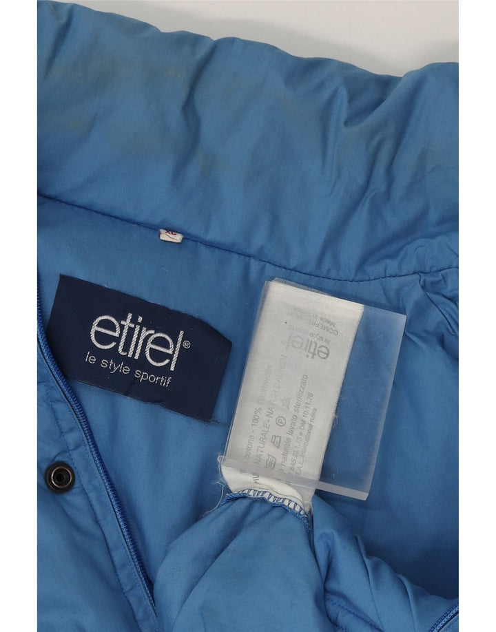 ETIREL Mens Padded Jacket UK 42 XL Blue Cotton Vintage Etirel and Second-Hand Etirel from Messina Hembry 
