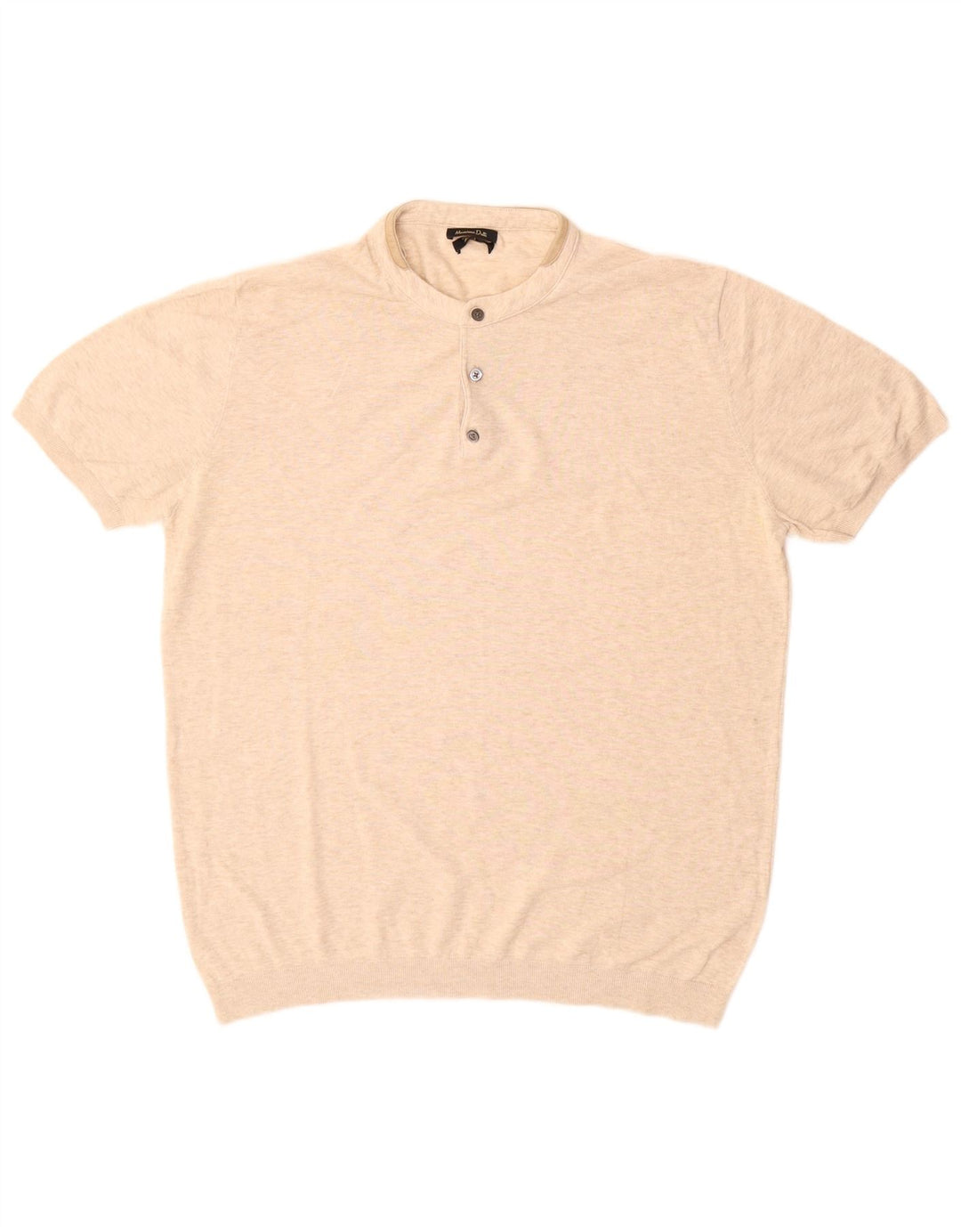 Tricou polo Massimo Dutti pentru bărbați, mare, bej, bumbac