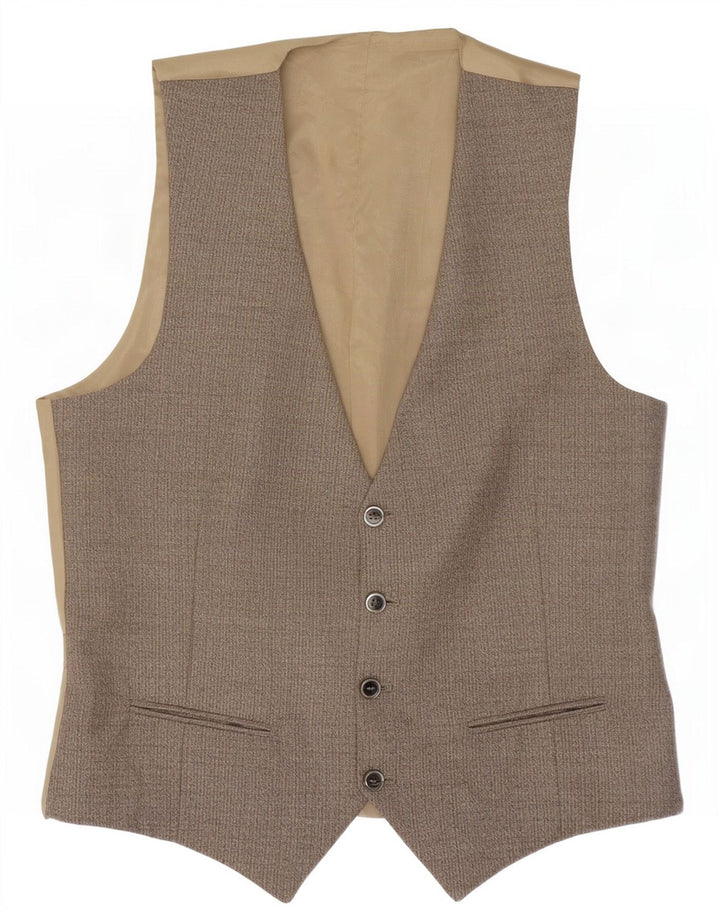 Vestă vintage pentru bărbați IT 50 Medium Grey Herringbone