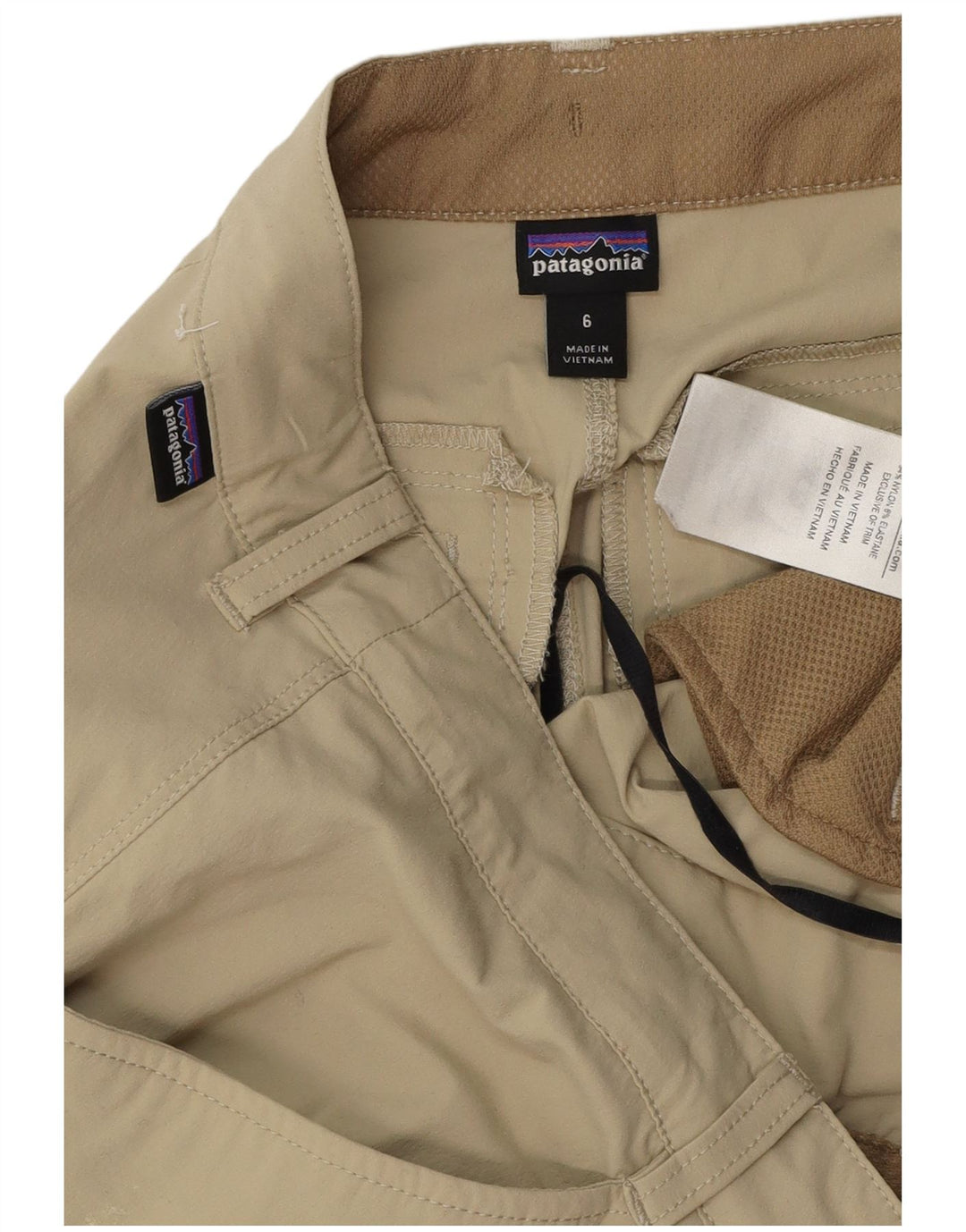PATAGONIA Pantaloni cargo drepti pentru femei US 6 Medium W32 L32 Bej Nylon
