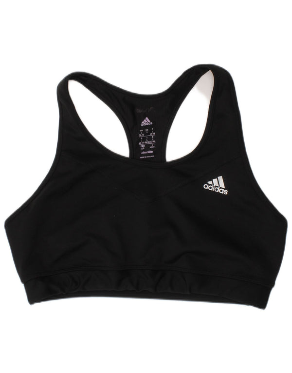 Adidas Climacool Sport Bra Top UK 16/18 Large Black Sports