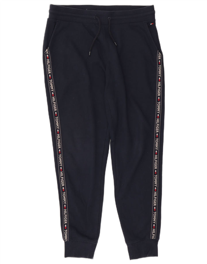 Pantaloni de trening grafic pentru bărbați Tommy Hilfiger Pantaloni de jogging mari bleumarin