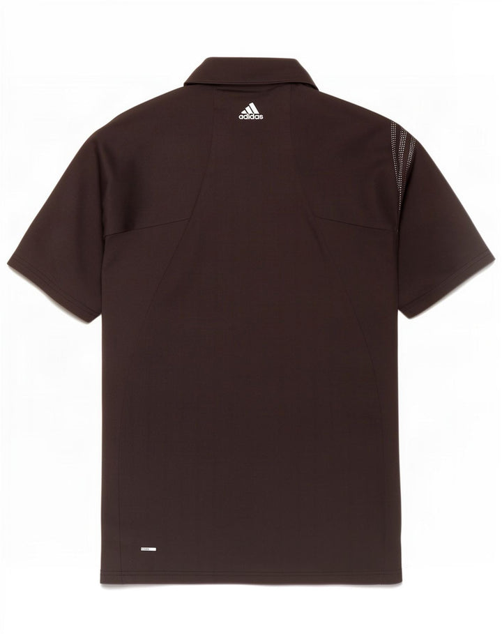 Tricou polo Adidas Climacool pentru bărbați, mare, negru, poliester
