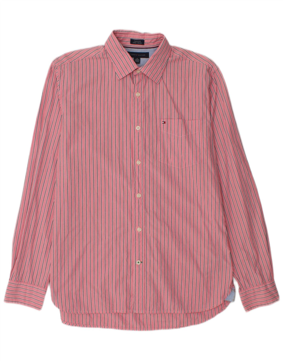 TOMMY HILFIGER Cămașă pentru bărbați Coupe Ajustee Custom Fit Medium Pink Striped
