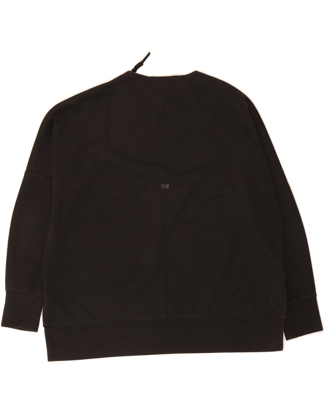 ADIDAS Womens Oversized Sweatshirt Jumper UK 10 Small Black Cotton Vintage Adidas and Second-Hand Adidas from Messina Hembry 
