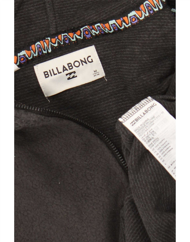 Pulover pentru bărbați Billabong, cu glugă, cu fermoar și gât, poliester, gri mediu