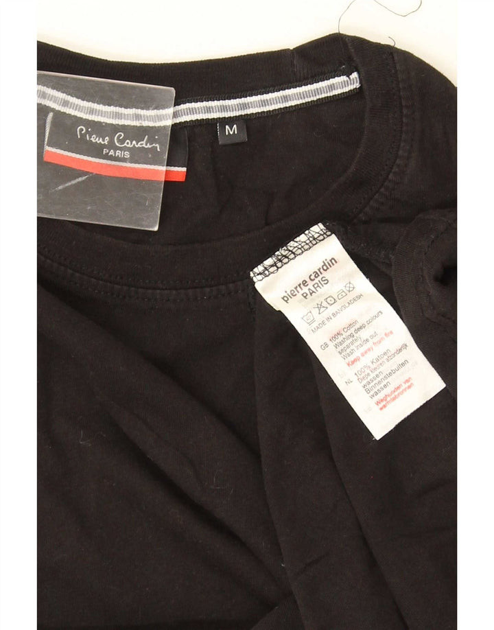 Pierre Cardin Tricou Bărbați Top Mediu Negru Bumbac
