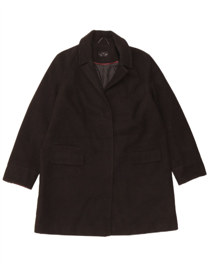 Topshop Pardesiu pentru femei UK 12 Poliester mediu negru