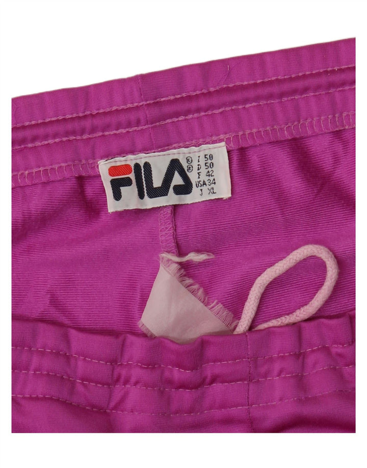 Pantaloni de trening Fila Bărbați IT 50 Roz Mediu