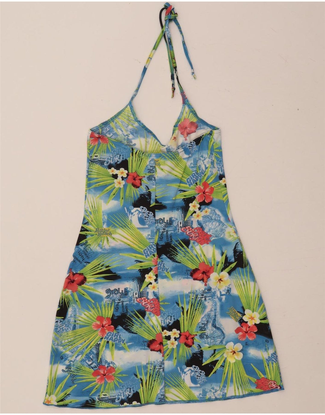 O'NEILL Rochie Halter pentru femei UK 14 Poliamidă florală multicoloră mare