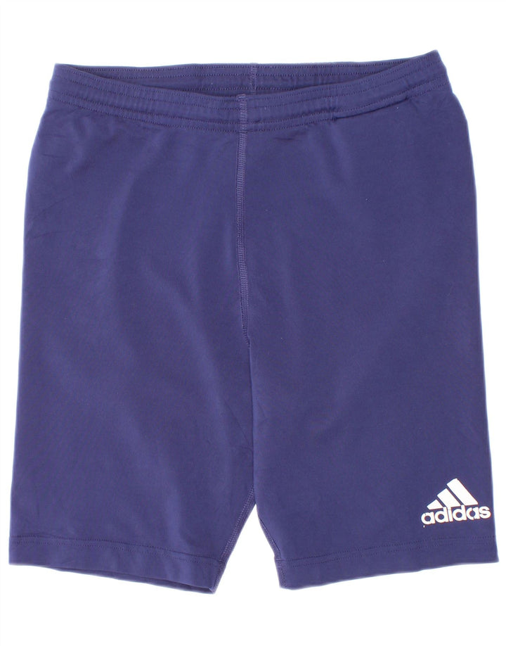 Pantaloni scurți sport pentru băieți Adidas 13-14 ani poliester bleumarin
