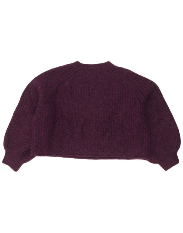 Pulover oversize cu gât țestoasă pentru femei Zara UK 16 mare violet
