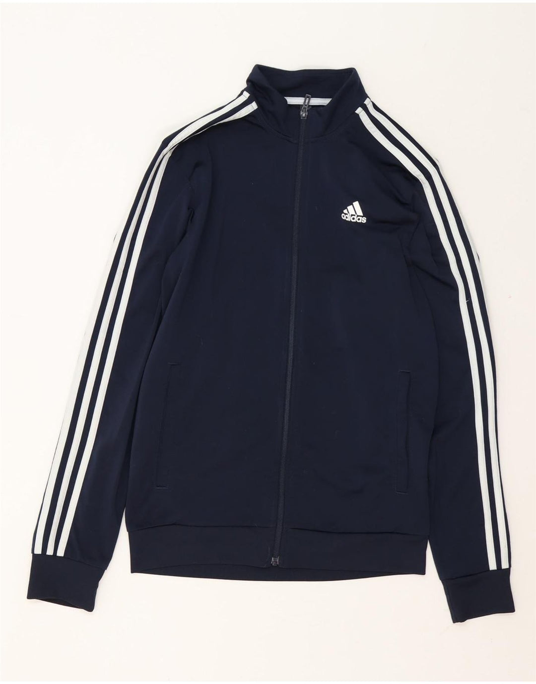 Jachetă de top pentru trening pentru bărbați Adidas, poliester bleumarin mic