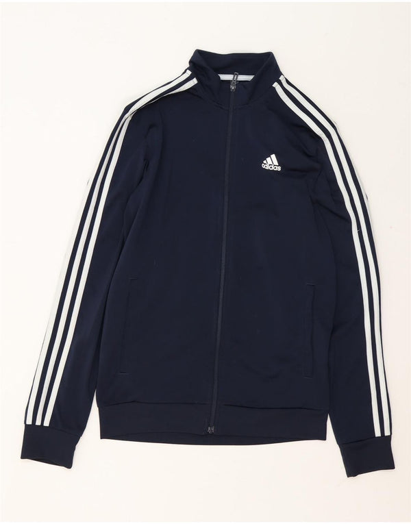 Jachetă de top pentru trening pentru bărbați Adidas, poliester bleumarin mic