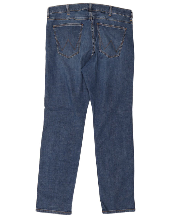 Blugi drepte Wrangler pentru bărbați Greensboro W36 L32 bumbac albastru