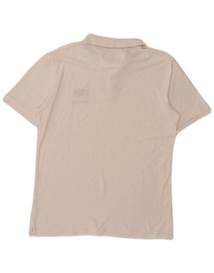 Tricou polo grafic pentru bărbați Daniel Hechter XL, alb