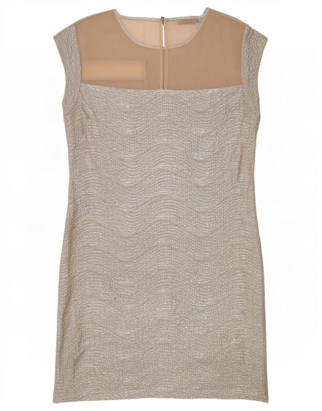 Rochie Oasis pentru femei UK 12 Medium Silver Chevron Poliester