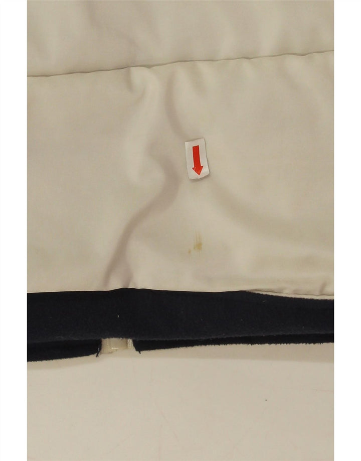 Gilet căptușit pentru bărbați Lotto IT 52 XL, poliester alb