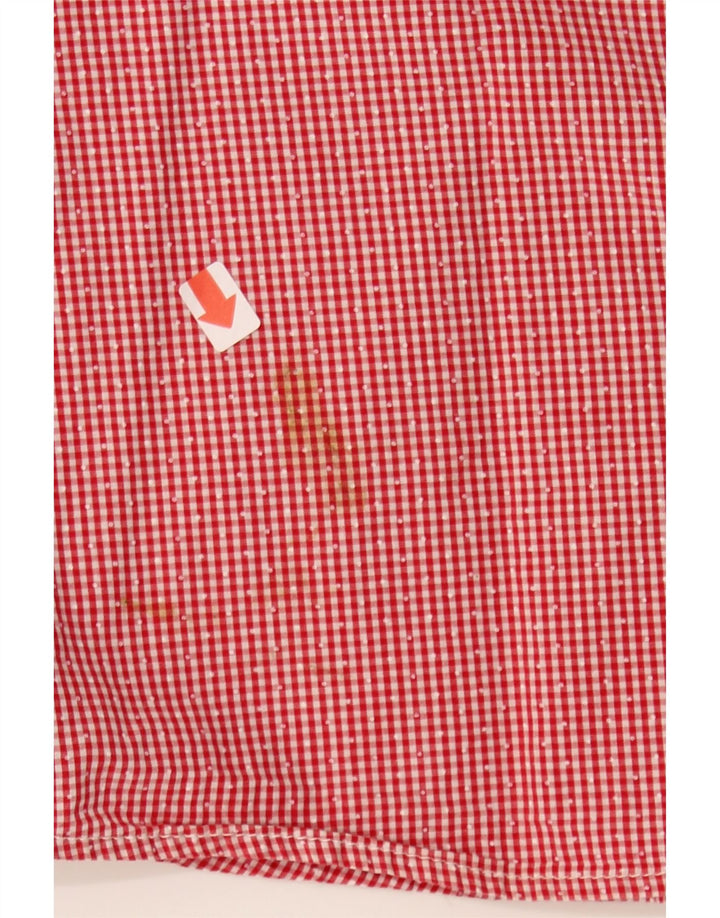 TOMMY HILFIGER Womens Shirt UK 10 Small Red Check Cotton Vintage Tommy Hilfiger and Second-Hand Tommy Hilfiger from Messina Hembry 